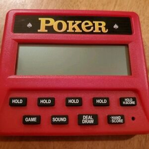 Small 5 in 1 Handheld 5 In 1 Poker Electronic Game Portable Gambling Draw Deuces